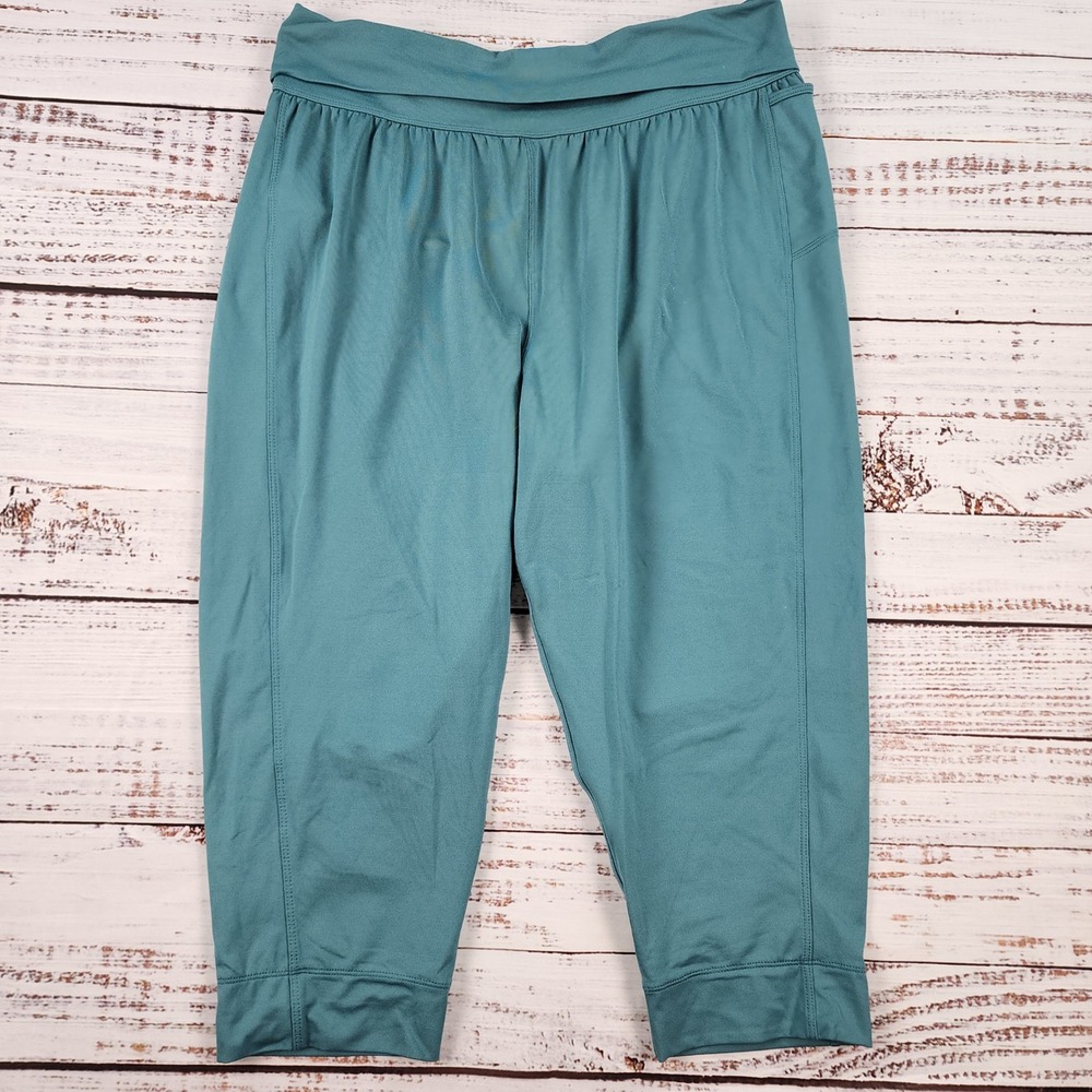 Patagonia Trail Beta Capris Womens M 21295 Teal Crop Stretch Hike Trail Pants